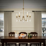 Lighting 6515-48 Pennington 5 Light Chandelier, Antique Gold Leaf
