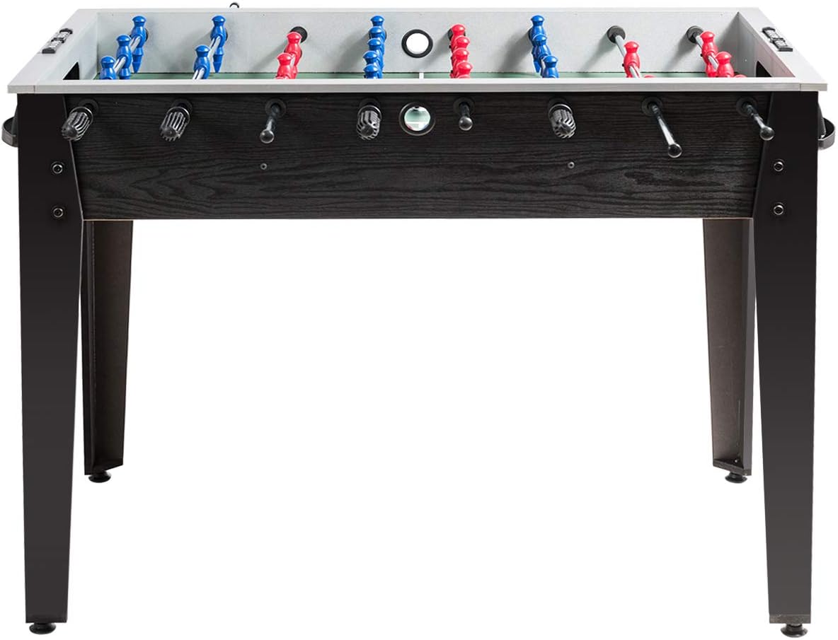 Foosball Table, Wooden Soccer Table Game w/Footballs, Suit for 4 Players