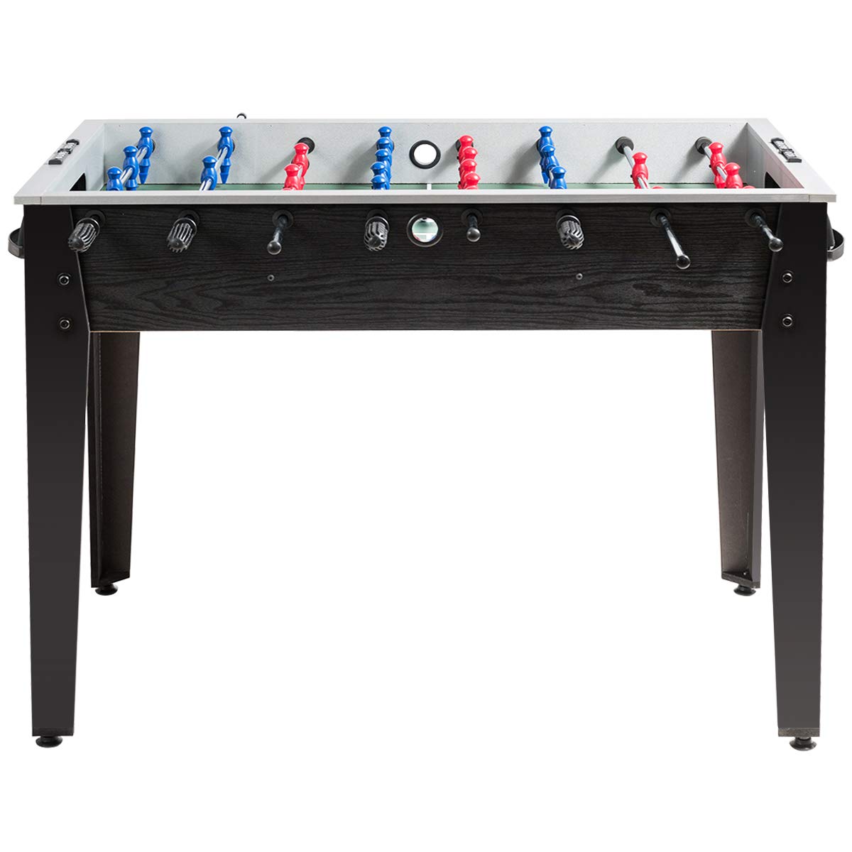 Foosball Table, Wooden Soccer Table Game w/Footballs, Suit for 4 Players