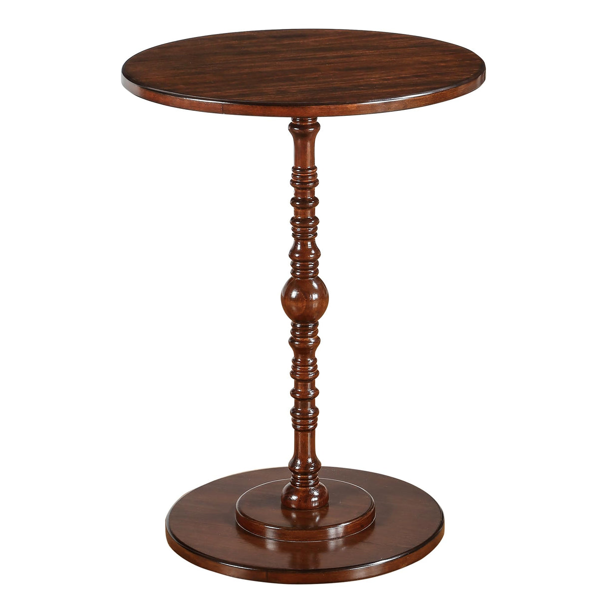 Classic Accents Sanibel Beach Spindle Table 17.75" - Traditional Round End Table