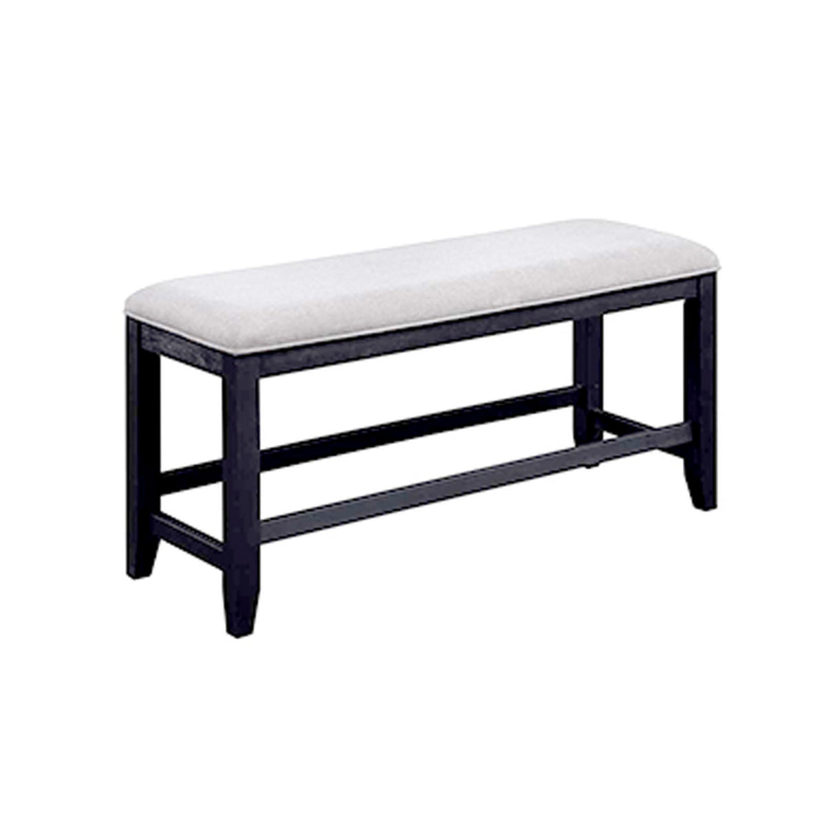 Edward 48 Inch Counter Height Dining Bench, Fabric Wood