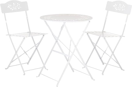 Indoor/Outdoor 3-Piece Bistro Set Folding Table