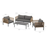 Outdoor 4-Piece Conversation Set