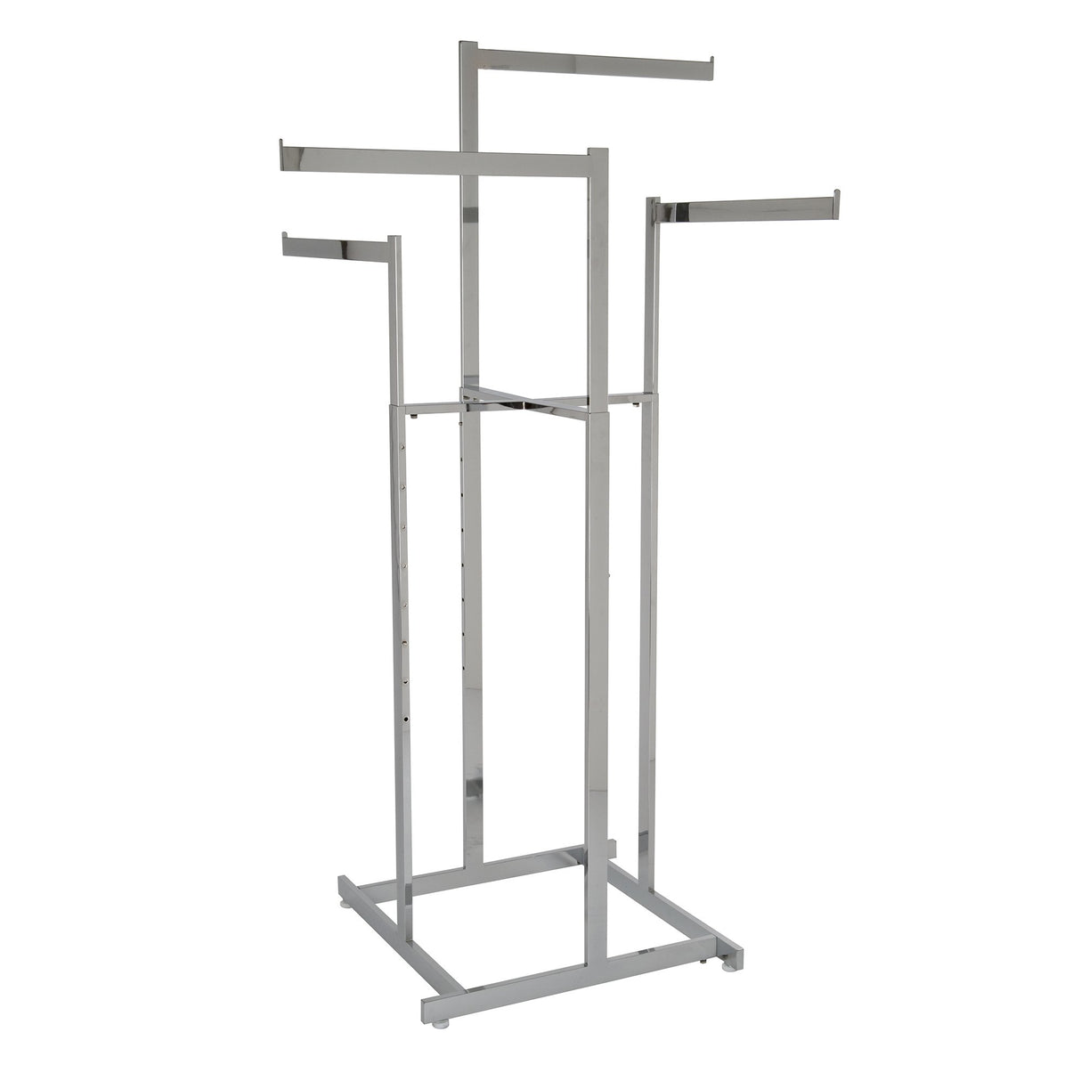 K80 4 Way Rack Clothing Rack, High-Capacity, Blade Arms, Square Tubing, Perfect