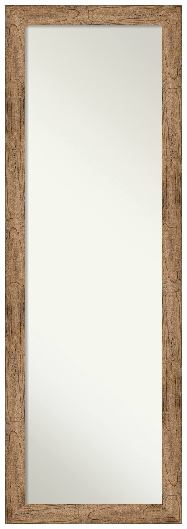 Wood Door Wall Mirror, Full Length Mirror (51.5 x 17.5 in.), Owl Brown Narrow Full Body