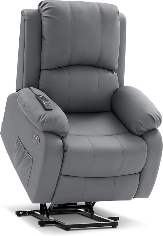 Small-Regular Power Lift Recliner Chair with Massage and Heat for Petite Elderly People,