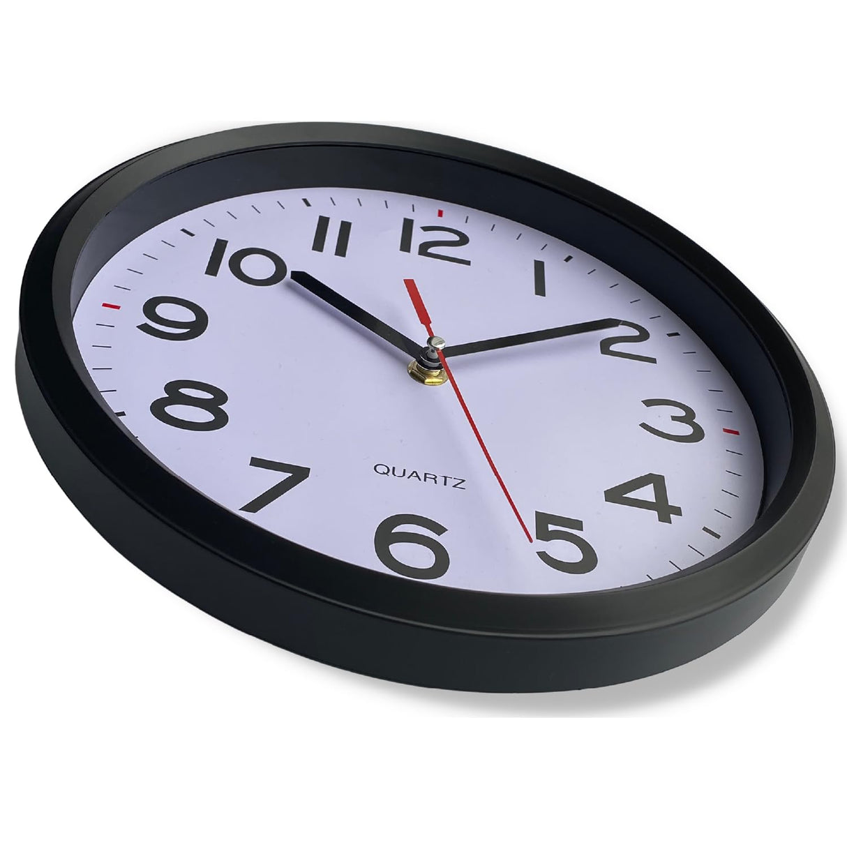 Modern Silent, Non Ticking Wall Clocks Battery Operated 12 Inch Easy to Read Clock