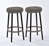 Resin Backless 26” Counter Height Bar Stools Set of 2 for Patio