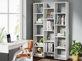 Modern Bookcase, 5-Shelf Storage Organizer Bookshelf with 14-Cube Display Book Shelf