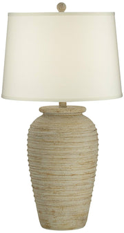 Country Cottage Southwest Style Jug-Shaped Table Lamp 28" Tall Sand Tone Desert