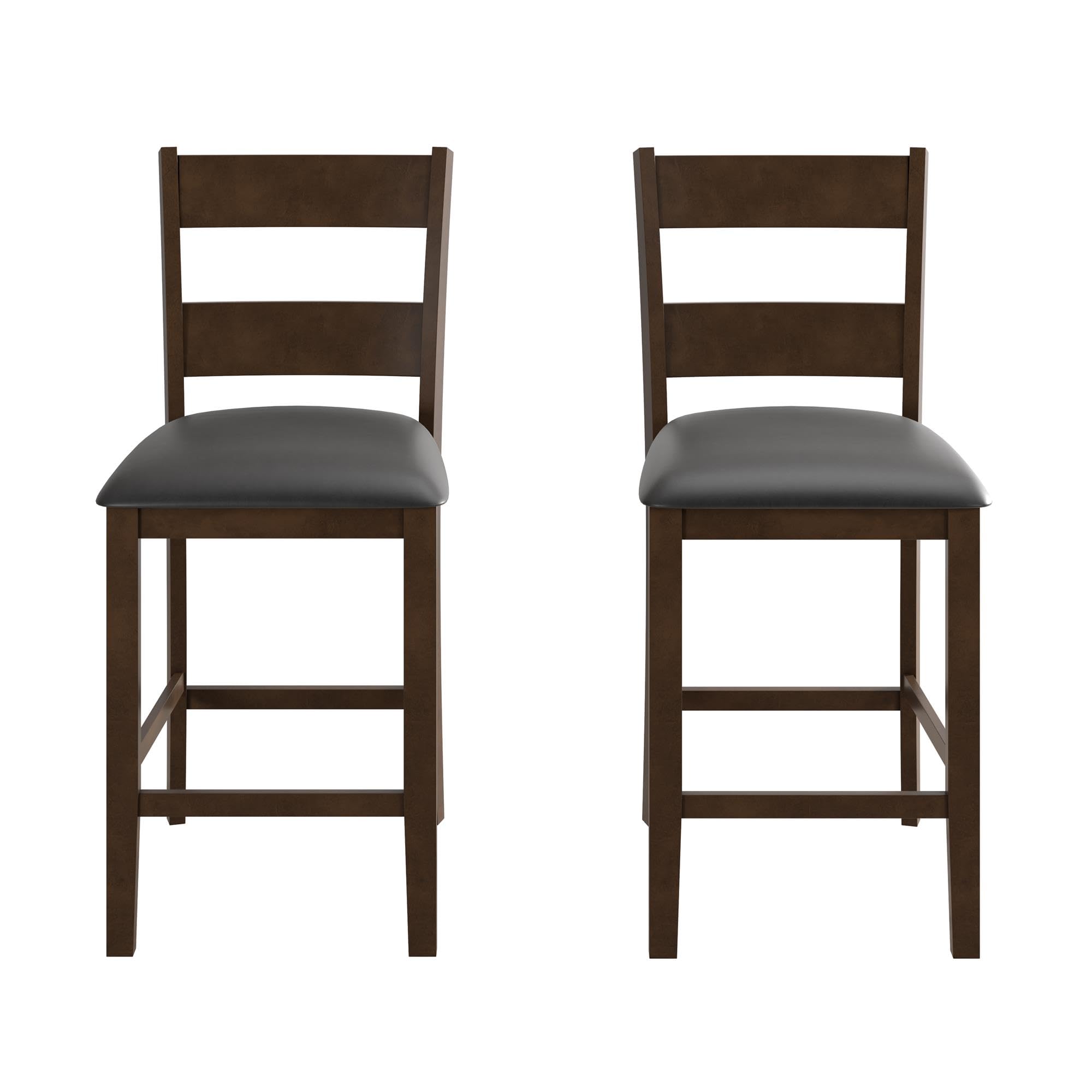 Counter Height Dining Table and Chairs Set, Espresso