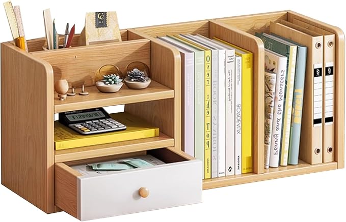 Multi-Layer Storage Shelf Small Bookshelf On Table Multi-Function Storage Rack