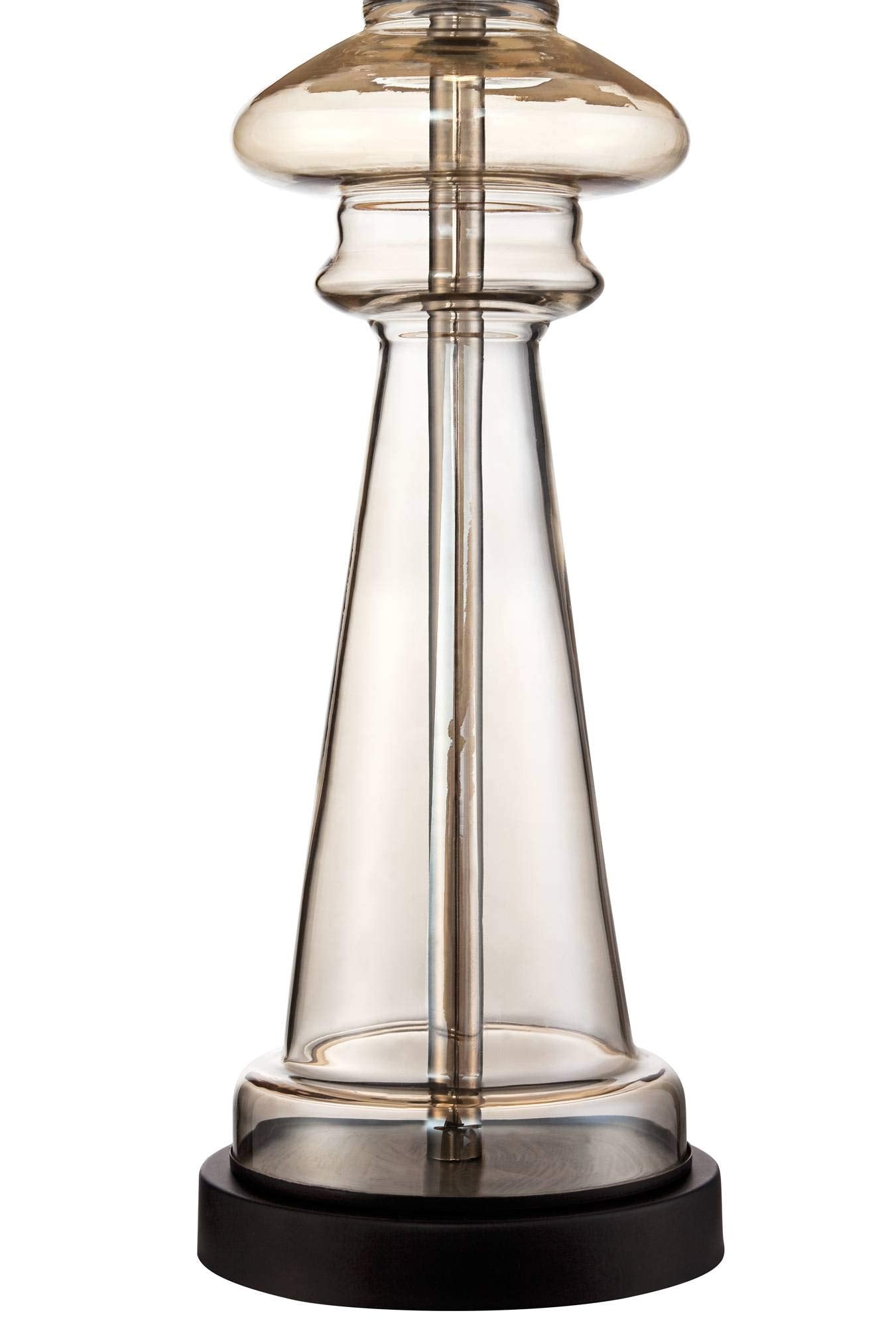 Dalia Traditional Country Cottage Table Lamps 27" Tall Set of 2 Clear Champagne Glass