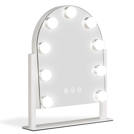 Vanity Mirror with Lights, 14''x12'' Arched Hollywood Makeup Mirror with 3 Color