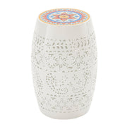 Ruby 12" Side Table - White