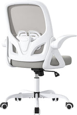 Home Office Desk Chair with Supportive Lumbar Support and Flip up Arms