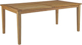 EEI-2714-NAT Marina Premium Grade A Teak Wood Outdoor Patio Extendable