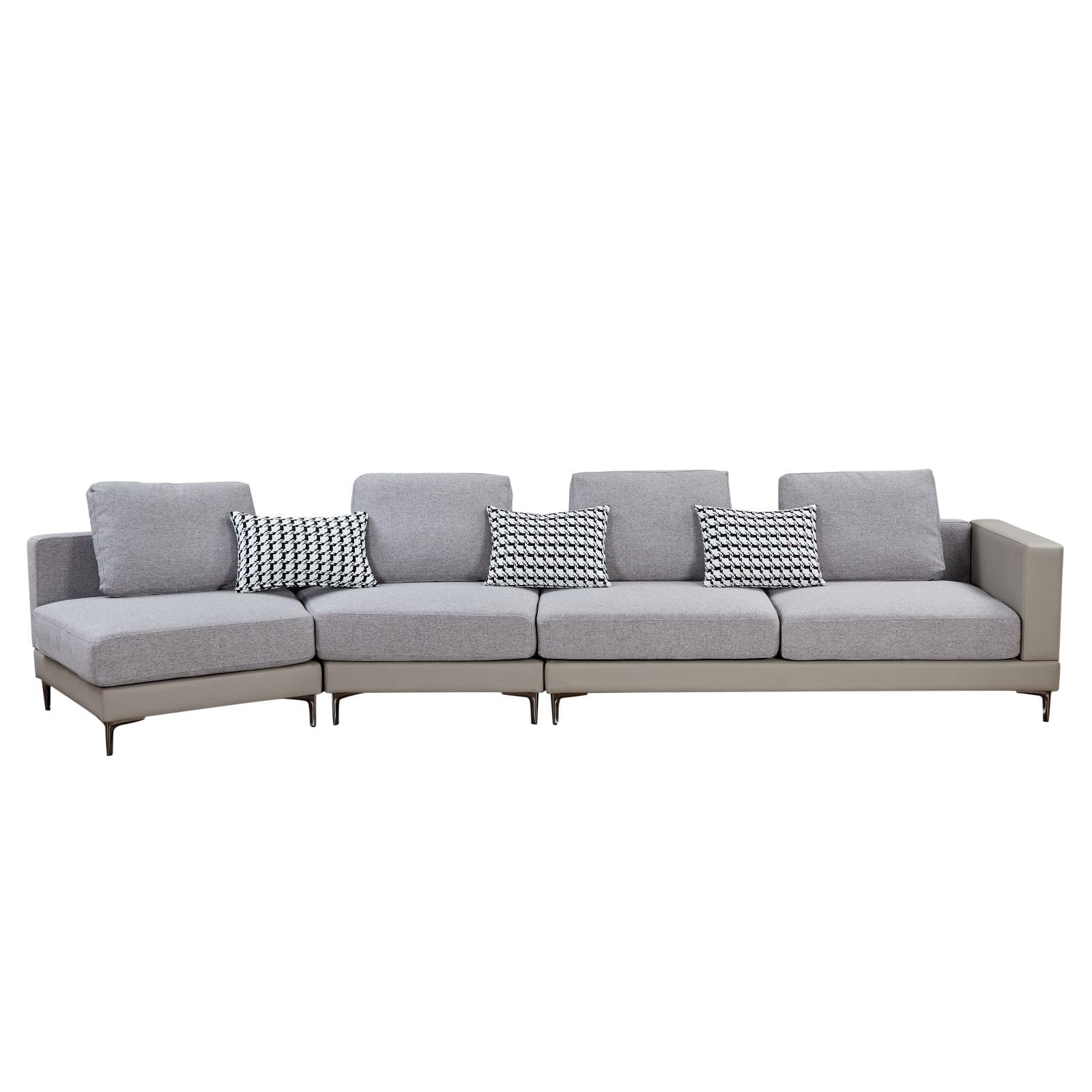 Sectional Sofa Modern Couch L-Shape Sectional Sofa Sleeper Comfy Upholstered