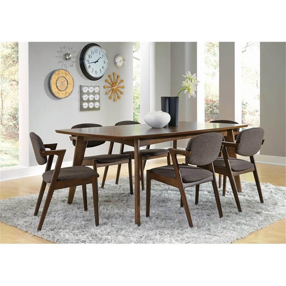 Coaster Malone 7-Piece Dining Set, Dark Walnut