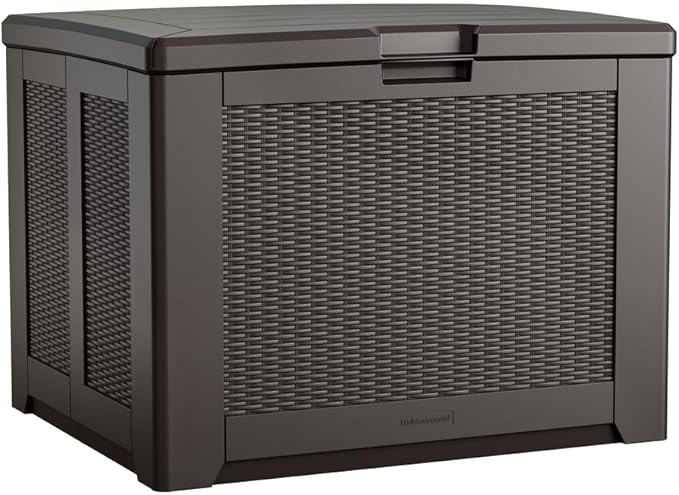 Extra Large Resin Outdoor Storage Deck Box (134 Gal), Weather Resistant, Gray