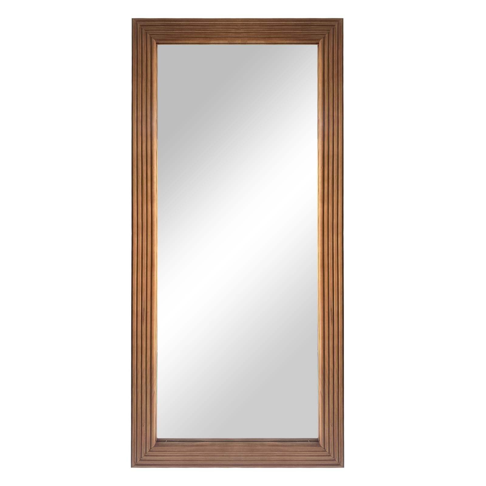 Wooden Framed Mirror, Large Natural Wood Hanging Mirror, Farmhouse Rustic Wall Mirror