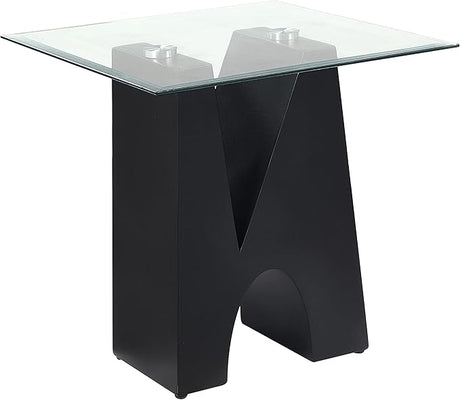 Tate Modern Rectangular Glass Top 48 in. Sofa Table for Display, Decorate Living