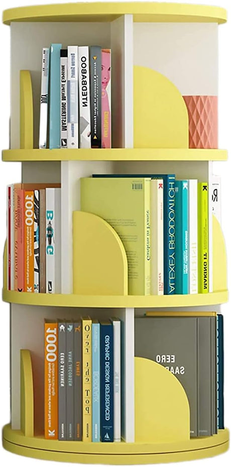 Rotating Bookshelf Home Simple Bookcase Floor 360-degree Simple Children's Storage