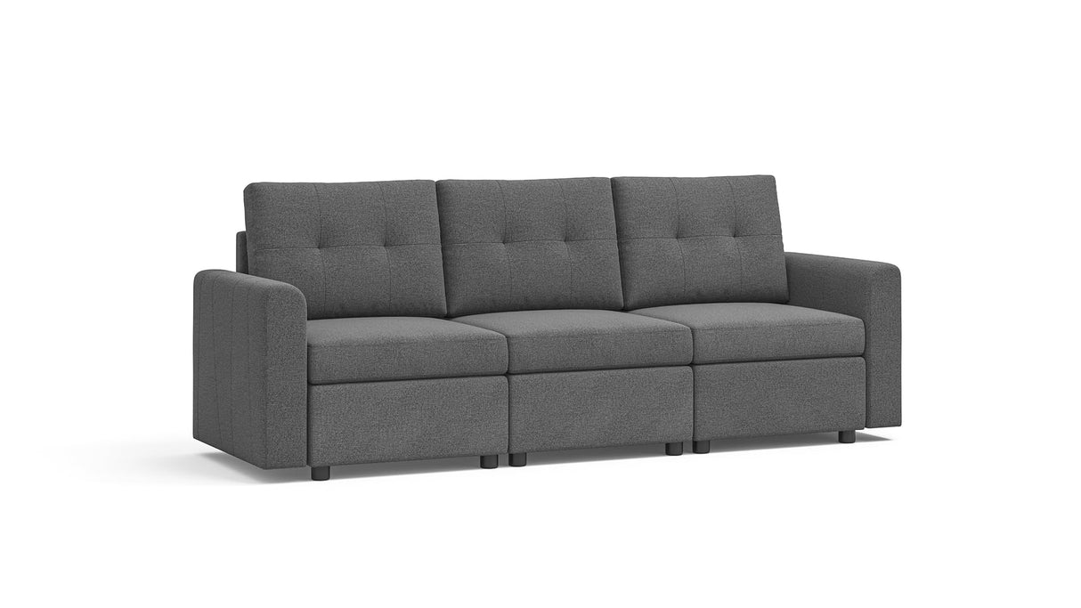 Rubik III 3 Seats Fabric Sofa Set, Deep Seat Modular Sectional Sofa