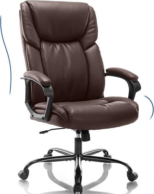 Ergonomic Computer Desk Chair for heavy people High Back & Lumbar Support Adjustable