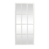 Wood Room Wall Mirror Window Pane Inspired Entryway Mirror, Wall Mounted Mirror 22" x 1" x 48",