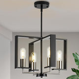 Modern Chandelier, 16.14'' Geometric Industrial Dining Room Chandelier
