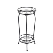 Plant Stand Indoor Outdoor，Tall Black Metal Rustproof Stable Plant Stands