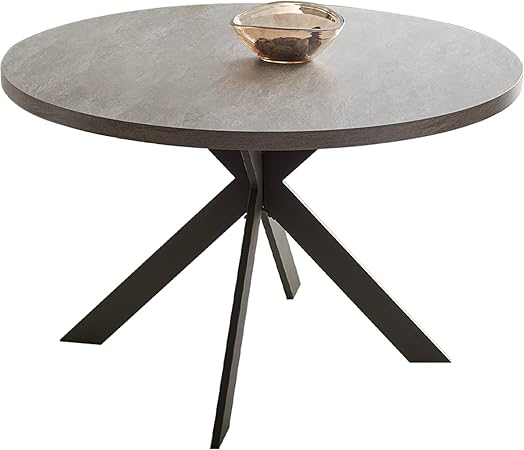 46.4" Round Dining Table Set, Mid Century Modern Round Dining Table for 4-6 Person