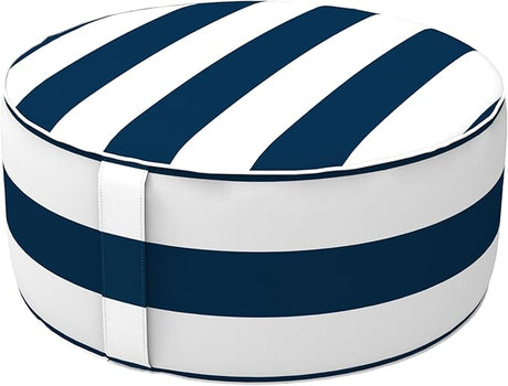 Outdoor Pouf Ottoman, Inflatable Ottomans for Patio, Porch and Beach
