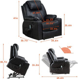 Power Lift Chair Recliner Sofa for Elderly Massage Chair, Adjustable Furniture