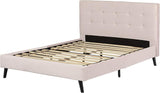 Maliza Upholstered Complete Platform Bed, Queen, Dark Green