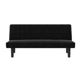 Java 69 Inch Futon Sofa Bed in Microfiber, Modern Armless Upholstered Couch Sleeper