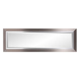 69044 Chicago Tall Rectangular Mirror, 18 x 54-Inch, Brushed Silver