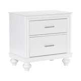 Cagnat 2-Drawer Nightstand, White