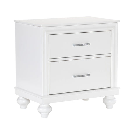 Cagnat 2-Drawer Nightstand, White