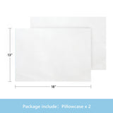 Toddler Pillowcase 2 Pack with Zipper,Silky Soft Microfiber 13" x 18" Kids