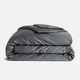 Luxury Sateen Duvet Cover - 100% Cotton, Full/Queen Size in Abyss Blue with Extra-Long