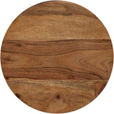 Solid Acacia Wood Coffee Table Set with Sheesham Finish - Fully Assembled 3-Piece