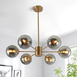 Chandelier Lighting,8-Light Mid Century Modern Chandelier Gold Chandelier for