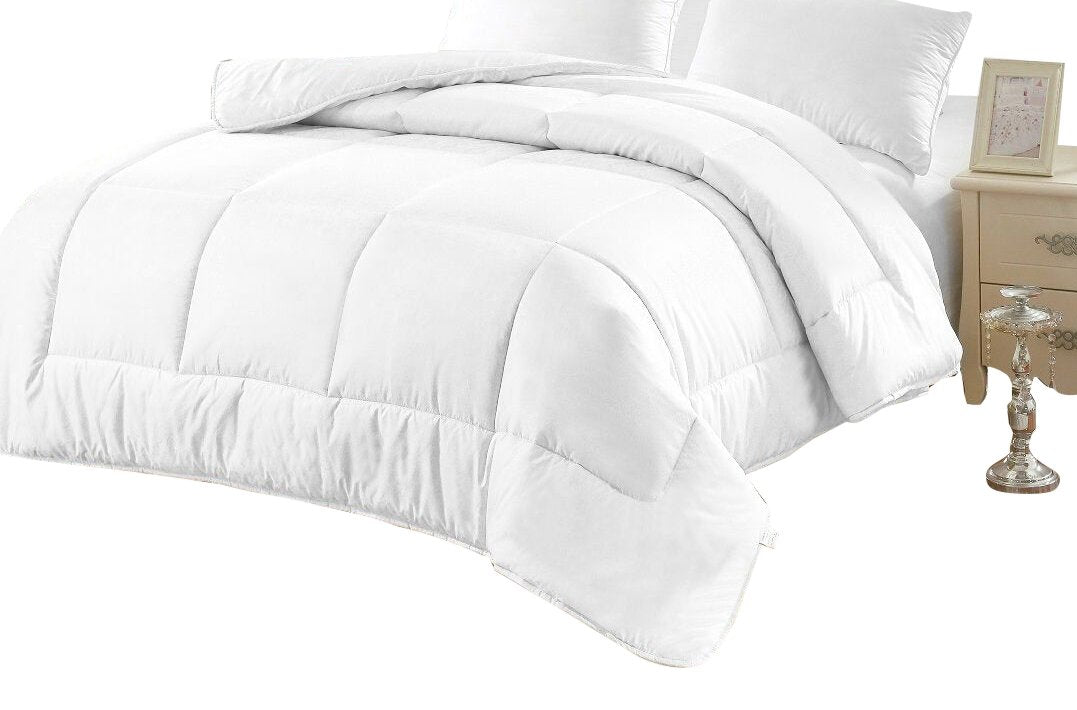 Queen Comforter Duvet Insert White All Season Alternative Goose Down Comforter Plush Fiberfill