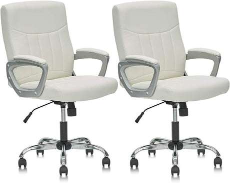 Office Computer Desk Chair Executive Mid Back Chair Comfortable Ergonomic Managerial