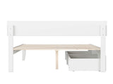 with Underbed Drawers, White