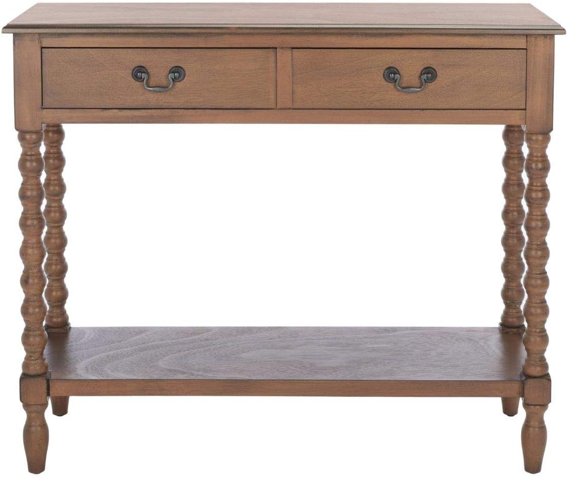 Home Collection Athena Brown 2-Drawer Console Table, 0