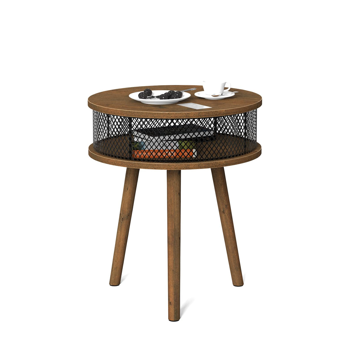 Round Coffee Table with Storage,Round Coffee Table,Small Coffee Table