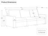 Modular Sectional Sofa with Storage Seats 3 Seat Corduroy Couch Oversized